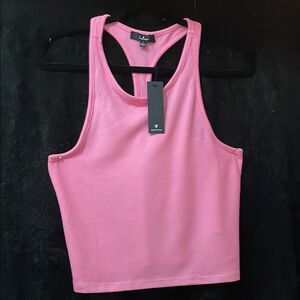 Lulus Pink Sleeveless Crop Tank Top